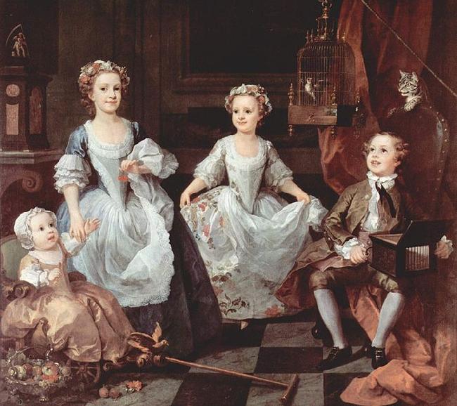 William Hogarth The Graham Children oil painting image